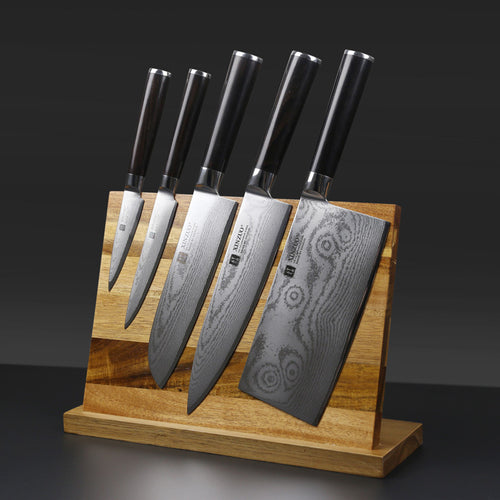 Solid Wood Magnetic Knife Block