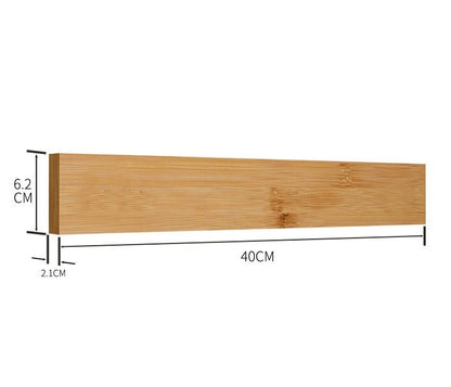 Bamboo Magnetic Knife Holder for Wall Mounting