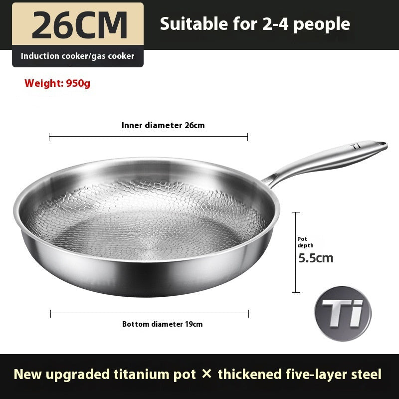 Pure Titanium Hammered Pan Pro